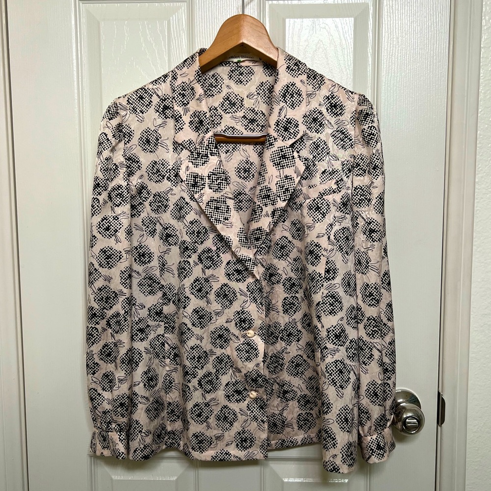 Vintage Lingerie Inspired Pink Blouse